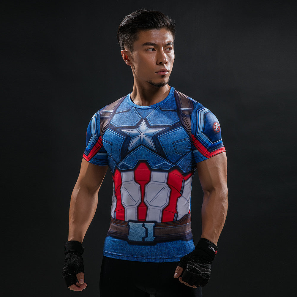 Hero Compression Shirt - Captain America 2