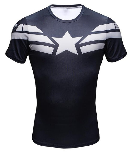 Hero Compression Shirt - Captain America – HERO FIT CO
